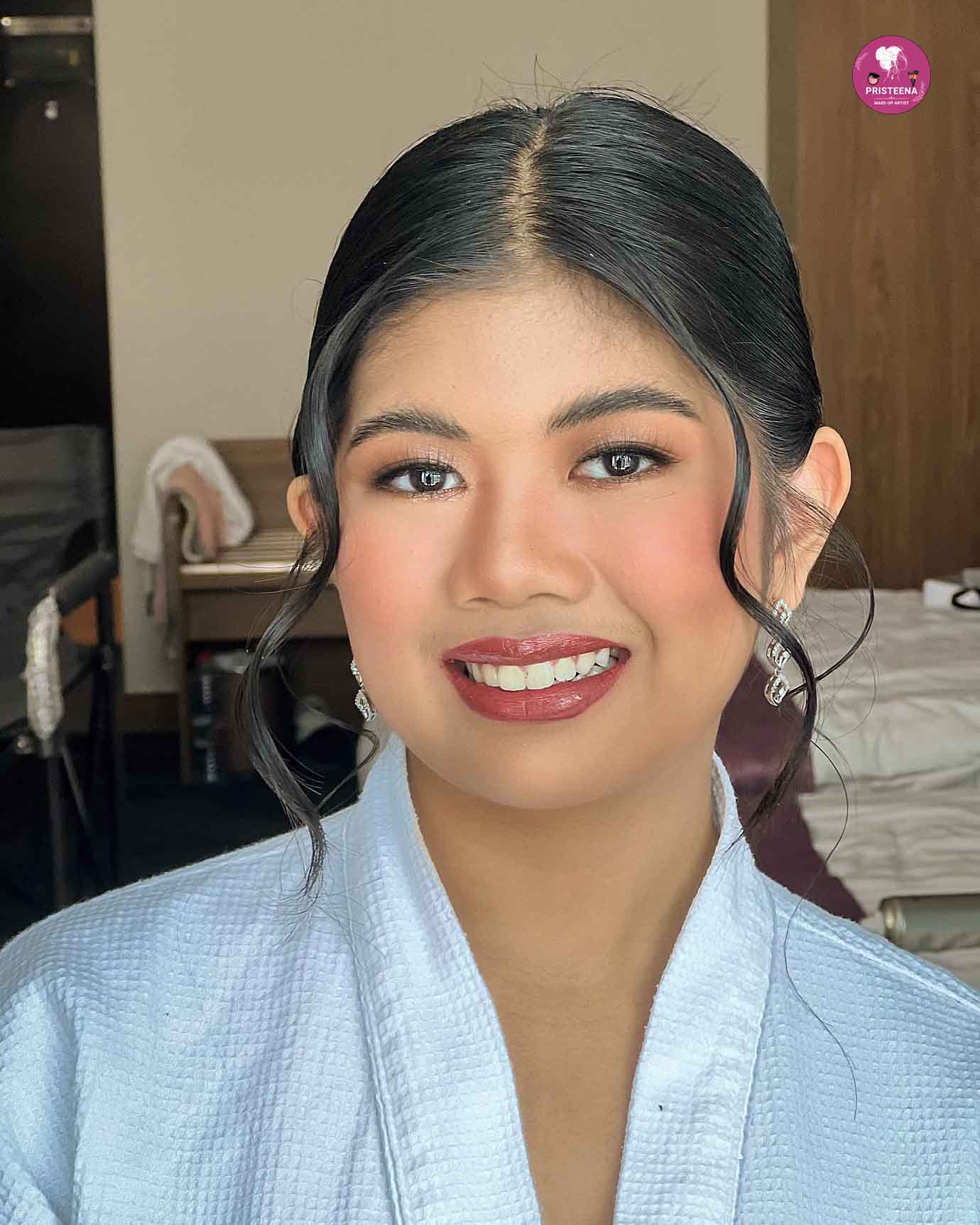 Asian party makeup look by professional makeup artist in Dubai