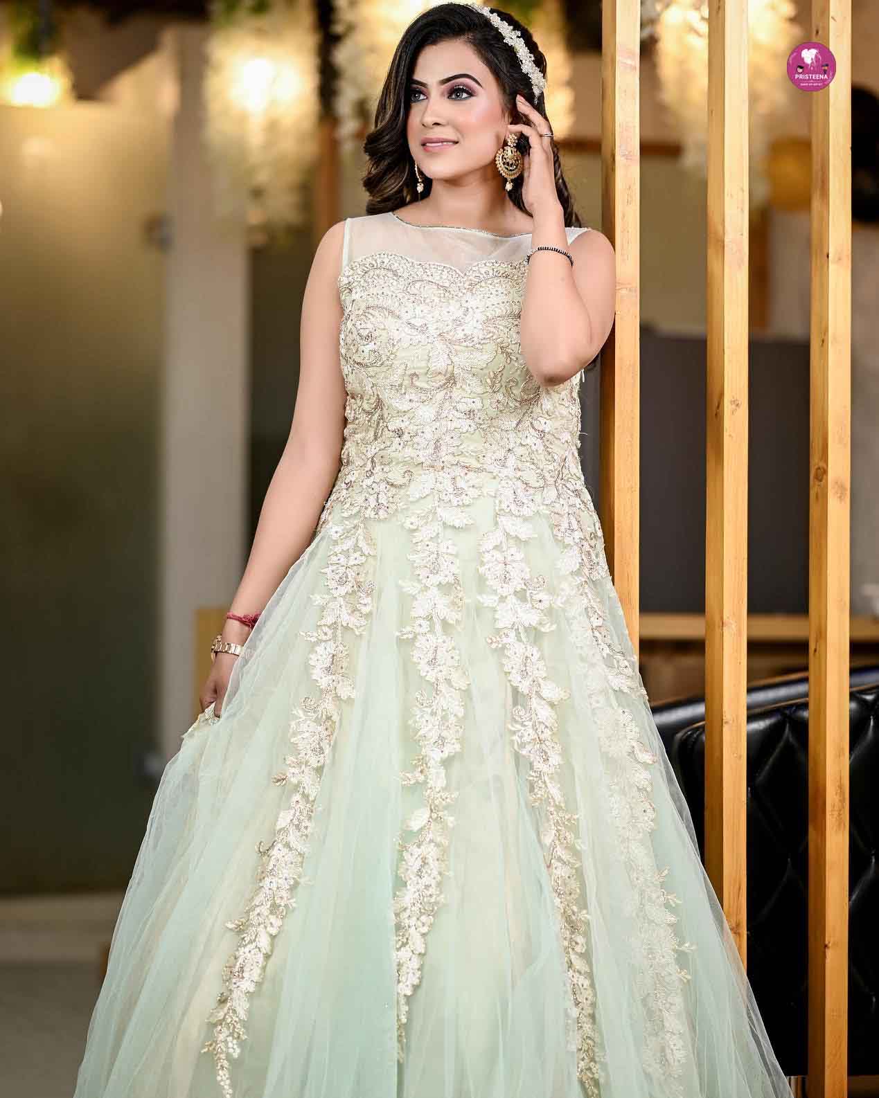 Bride with flawless makeup in a luxurious Dubai setting, showcasing elegant bridal makeup style.