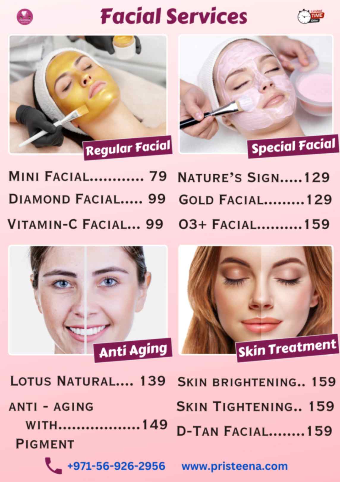 facial services in dubai