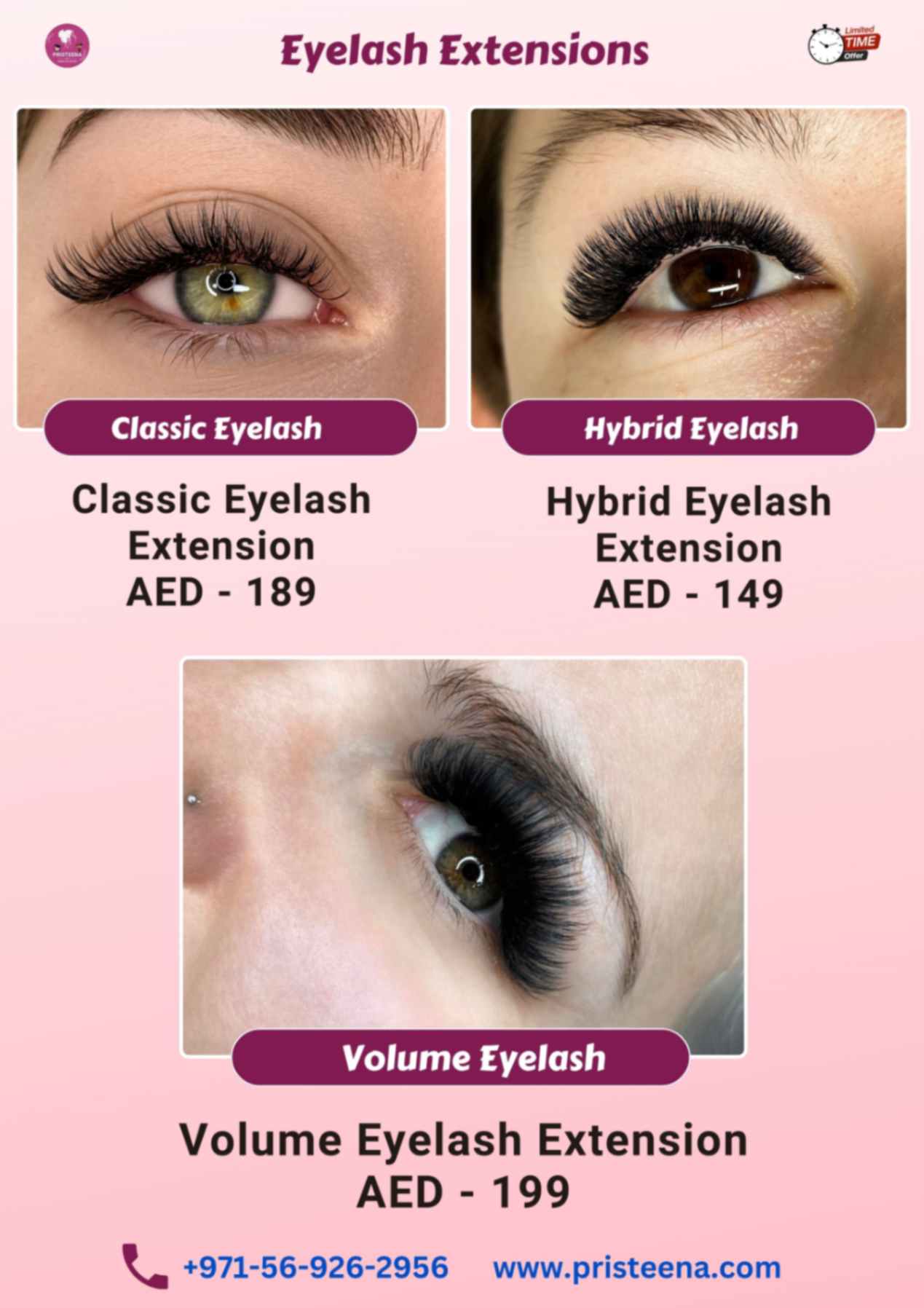 Best eyelash extensions services in the uae
