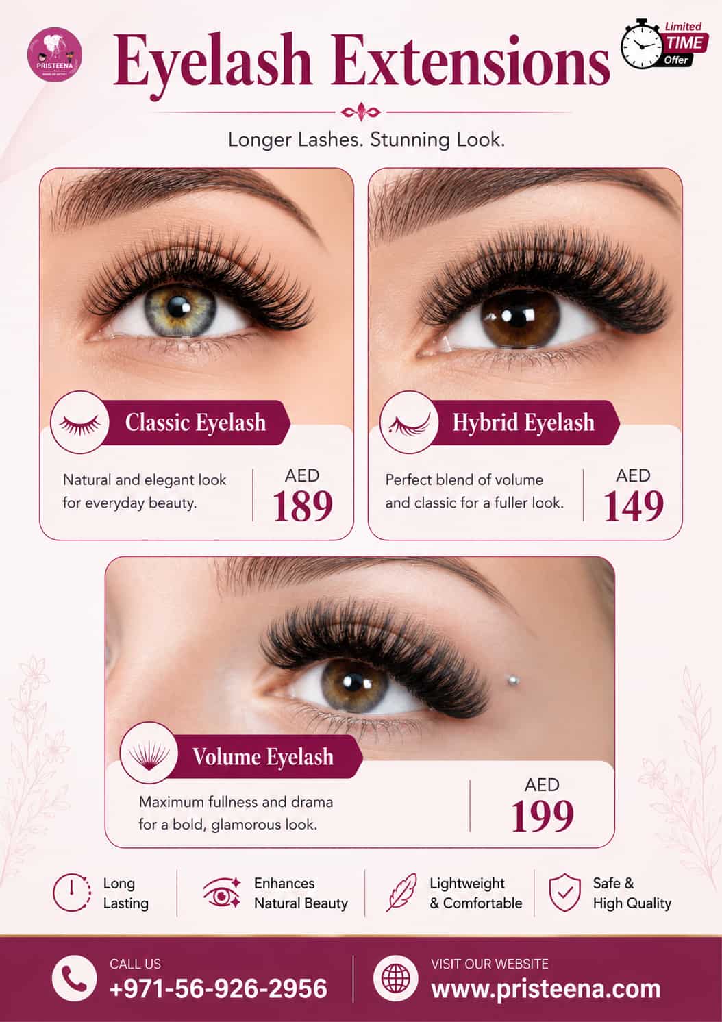 Best eyelash extensions services in the uae